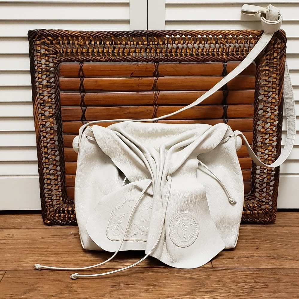 SOLD! {Carlos Falchi} Leather Crossbody Bag